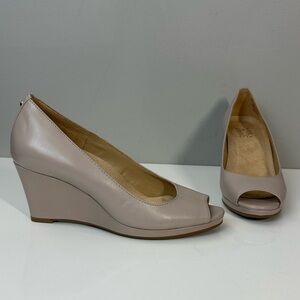 Naturalizer Sienna Peep Toe Wedge Size 7.5